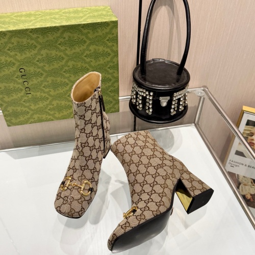 Replica Gucci Boots For Women #1266852 $100.00 USD for Wholesale