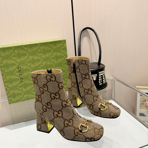 Wholesale Gucci Boots For Women #1266853 $100.00 USD, Wholesale Quality Replica Gucci Boots