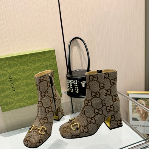 Replica Gucci Boots For Women #1266853 $100.00 USD for Wholesale