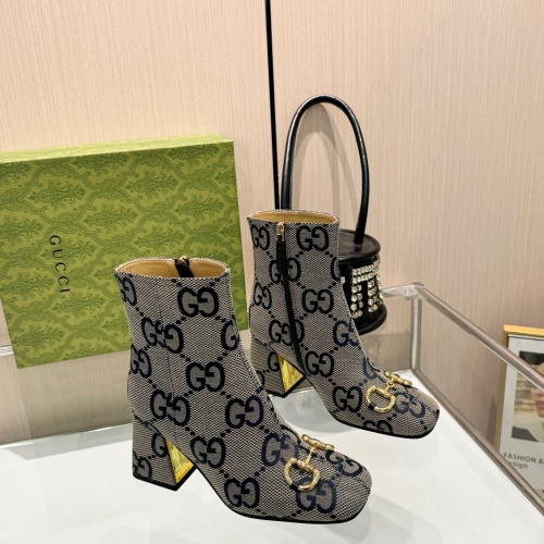 Wholesale Gucci Boots For Women #1266854 $100.00 USD, Wholesale Quality Replica Gucci Boots