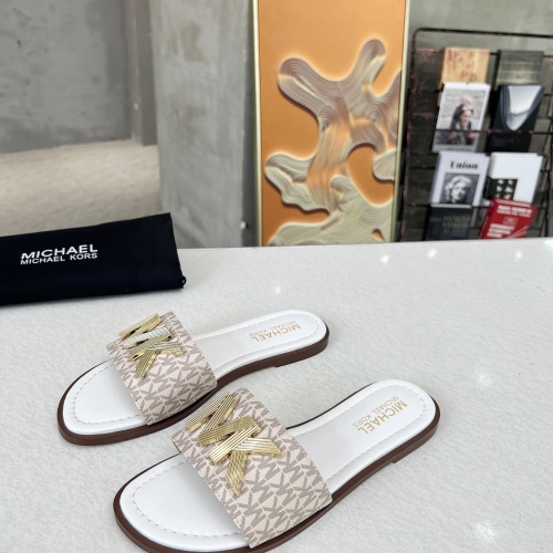 Replica Michael Kors Slippers For Women #1266859 $82.00 USD for Wholesale