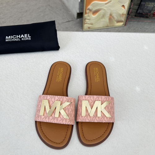 Wholesale Michael Kors Slippers For Women #1266863 $82.00 USD, Wholesale Quality Replica Michael Kors Slippers