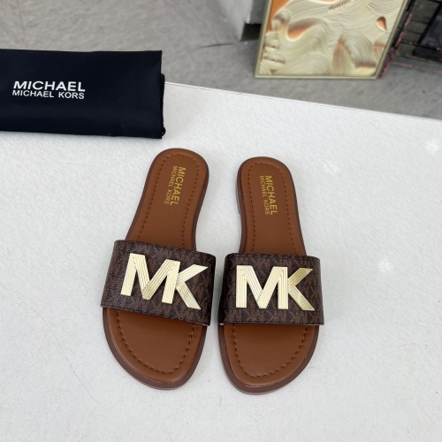 Wholesale Michael Kors Slippers For Women #1266868 $82.00 USD, Wholesale Quality Replica Michael Kors Slippers