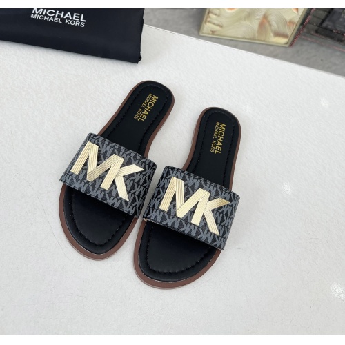 Wholesale Michael Kors Slippers For Women #1266876 $82.00 USD, Wholesale Quality Replica Michael Kors Slippers