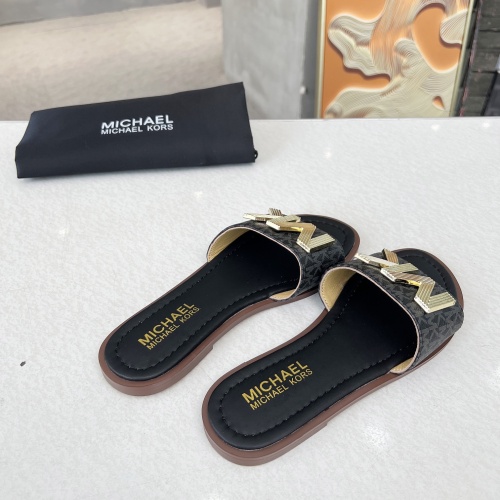 Replica Michael Kors Slippers For Women #1266879 $82.00 USD for Wholesale