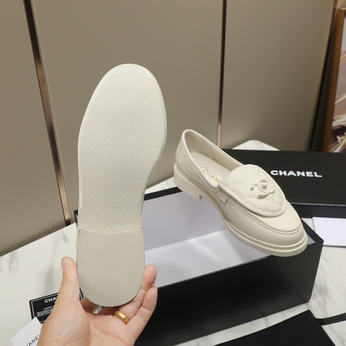 Replica Chanel Leather Shoes For Women #1266959 $92.00 USD for Wholesale