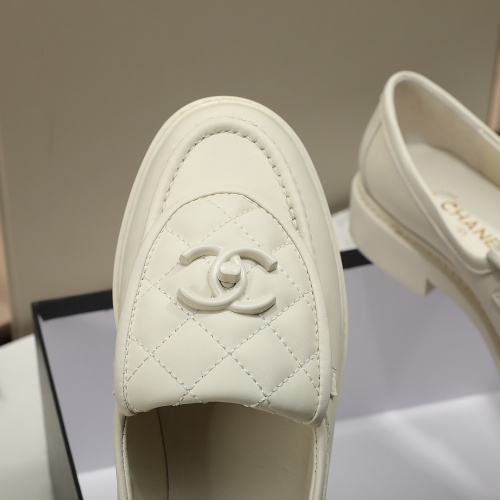 Replica Chanel Leather Shoes For Women #1266959 $92.00 USD for Wholesale