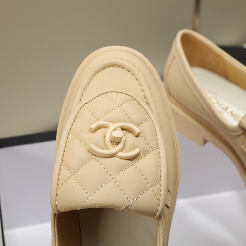 Replica Chanel Leather Shoes For Women #1266960 $92.00 USD for Wholesale