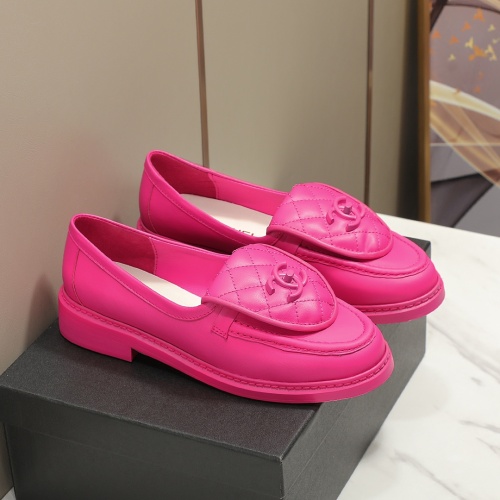 Replica Chanel Leather Shoes For Women #1266961 $92.00 USD for Wholesale