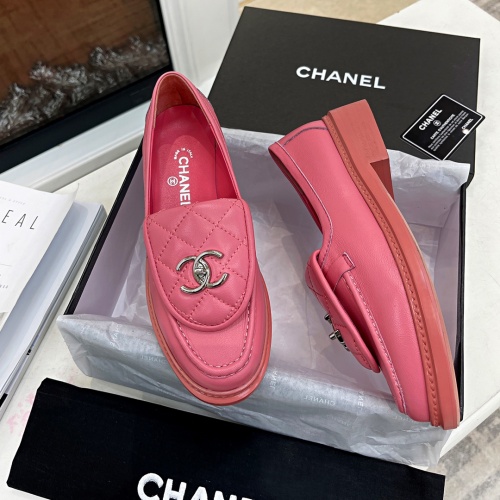 Replica Chanel Leather Shoes For Women #1266965 $92.00 USD for Wholesale