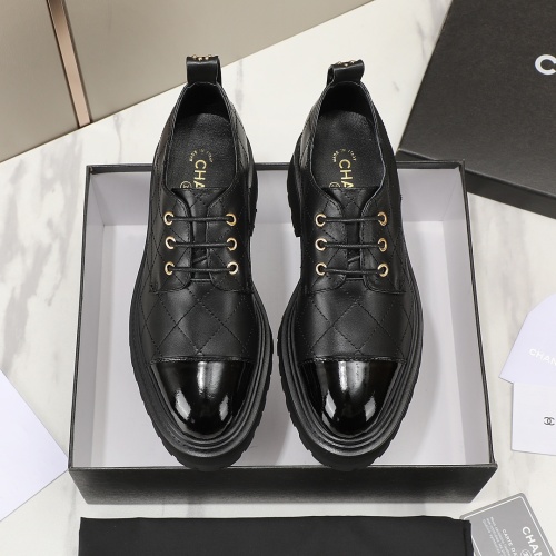 Replica Chanel Leather Shoes For Women #1266973 $100.00 USD for Wholesale