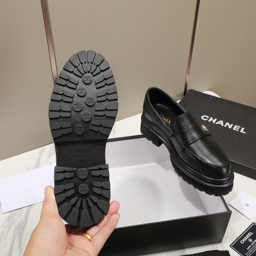 Replica Chanel Leather Shoes For Women #1266976 $100.00 USD for Wholesale