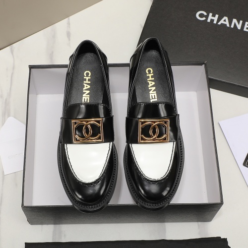 Replica Chanel Leather Shoes For Women #1266978 $98.00 USD for Wholesale