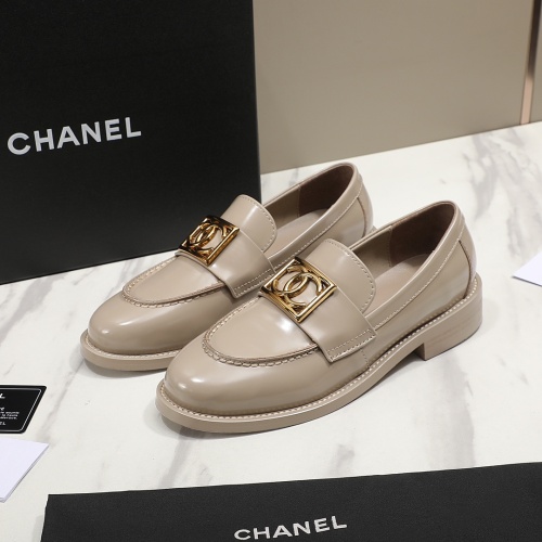 Wholesale Chanel Leather Shoes For Women #1266979 $98.00 USD, Wholesale Quality Replica Chanel Leather Shoes