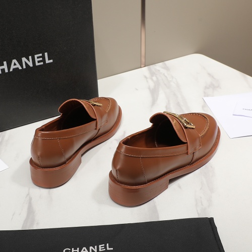 Replica Chanel Leather Shoes For Women #1266981 $98.00 USD for Wholesale