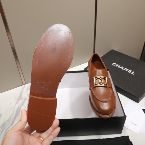 Replica Chanel Leather Shoes For Women #1266981 $98.00 USD for Wholesale