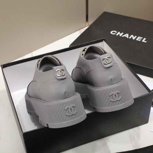 Replica Chanel Leather Shoes For Women #1266985 $98.00 USD for Wholesale