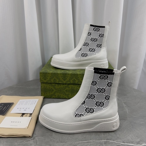 Wholesale Gucci Boots For Women #1266989 $115.00 USD, Wholesale Quality Replica Gucci Boots