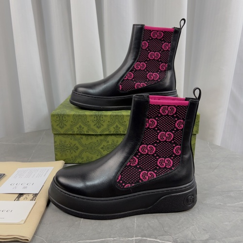 Wholesale Gucci Boots For Women #1266991 $115.00 USD, Wholesale Quality Replica Gucci Boots