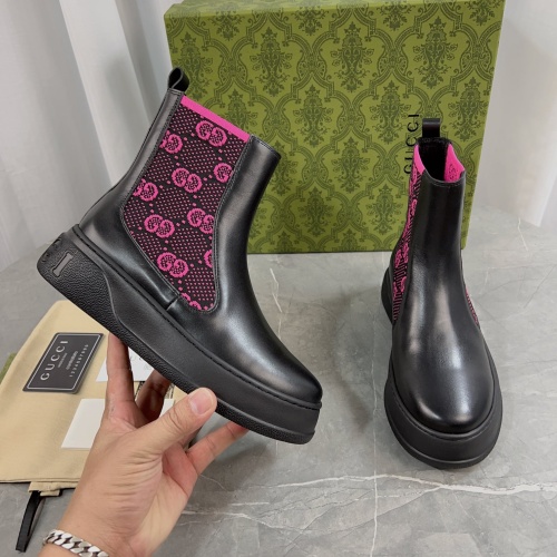 Replica Gucci Boots For Women #1266991 $115.00 USD for Wholesale