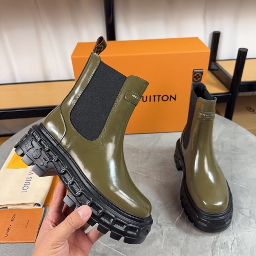 Wholesale Louis Vuitton Boots For Women #1267010 $118.00 USD, Wholesale Quality Replica Louis Vuitton Boots