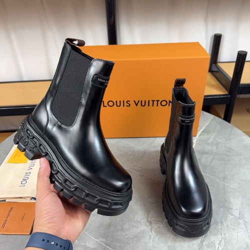 Wholesale Louis Vuitton Boots For Women #1267011 $118.00 USD, Wholesale Quality Replica Louis Vuitton Boots