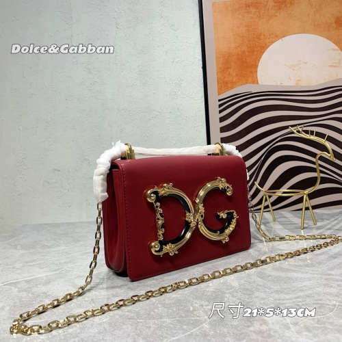 Replica Dolce & Gabbana D&G AAA Quality Messenger Bags For Women #1267013 $105.00 USD for Wholesale