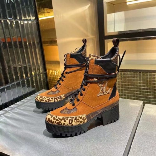 Wholesale Louis Vuitton Boots For Women #1267034 $100.00 USD, Wholesale Quality Replica Louis Vuitton Boots