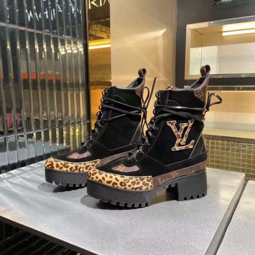 Wholesale Louis Vuitton Boots For Women #1267035 $100.00 USD, Wholesale Quality Replica Louis Vuitton Boots