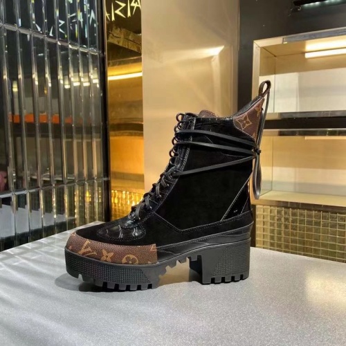 Replica Louis Vuitton Boots For Women #1267037 $100.00 USD for Wholesale