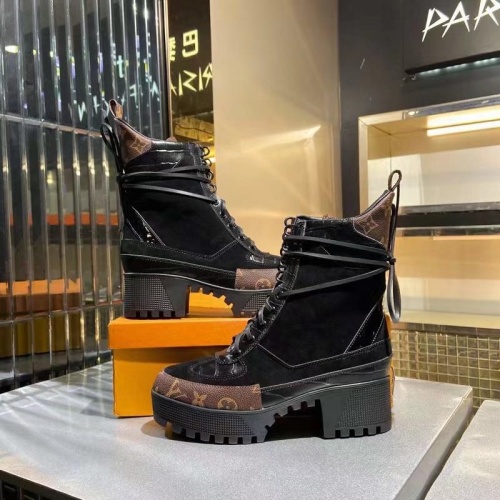 Replica Louis Vuitton Boots For Women #1267037 $100.00 USD for Wholesale