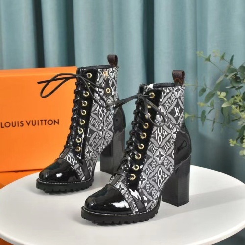 Wholesale Louis Vuitton Boots For Women #1267042 $92.00 USD, Wholesale Quality Replica Louis Vuitton Boots