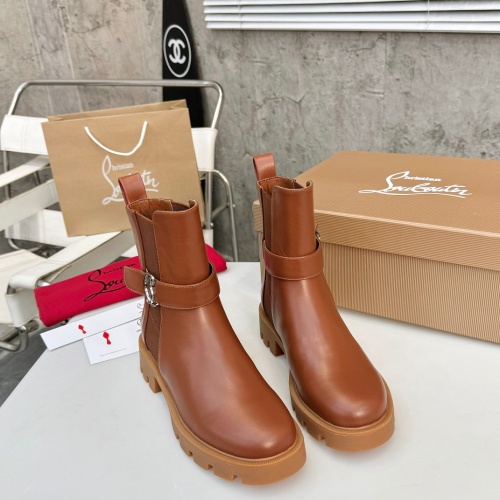 Replica Christian Louboutin Boots For Women #1267055 $112.00 USD for Wholesale