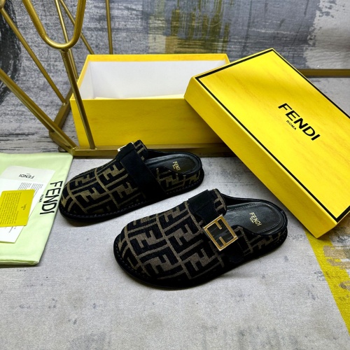 Wholesale Fendi Slippers For Women #1267069 $88.00 USD, Wholesale Quality Replica Fendi Slippers