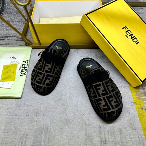 Replica Fendi Slippers For Women #1267069 $88.00 USD for Wholesale