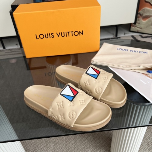 Wholesale Louis Vuitton Slippers For Women #1267073 $76.00 USD, Wholesale Quality Replica Louis Vuitton Slippers