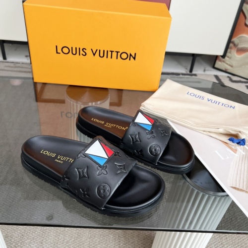 Wholesale Louis Vuitton Slippers For Women #1267075 $76.00 USD, Wholesale Quality Replica Louis Vuitton Slippers