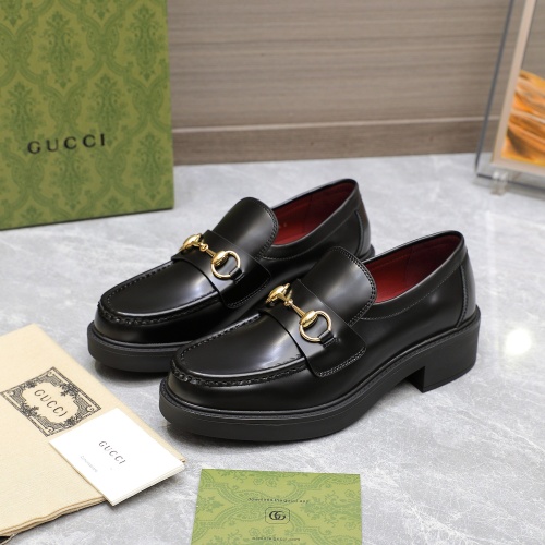 Wholesale Gucci Oxfords Shoes For Women #1267123 $122.00 USD, Wholesale Quality Replica Gucci Oxfords Shoes