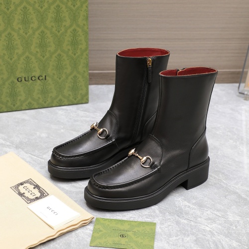 Wholesale Gucci Boots For Women #1267129 $140.00 USD, Wholesale Quality Replica Gucci Boots