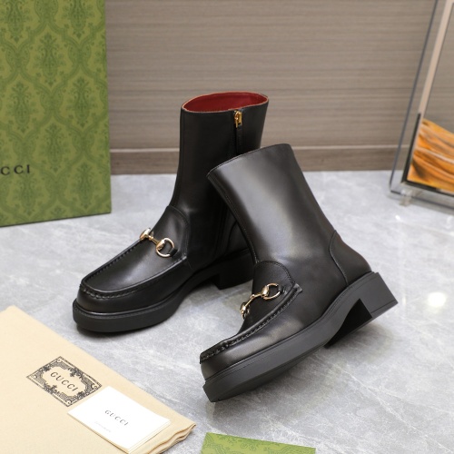 Replica Gucci Boots For Women #1267129 $140.00 USD for Wholesale