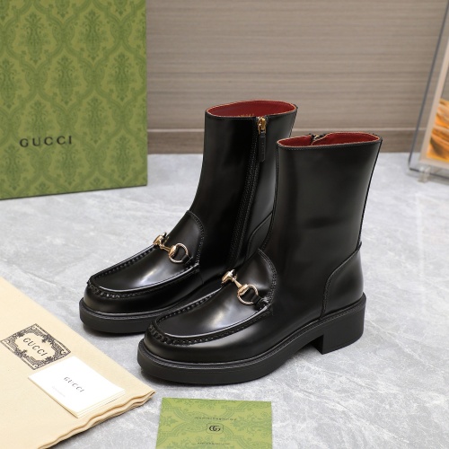 Wholesale Gucci Boots For Women #1267130 $140.00 USD, Wholesale Quality Replica Gucci Boots