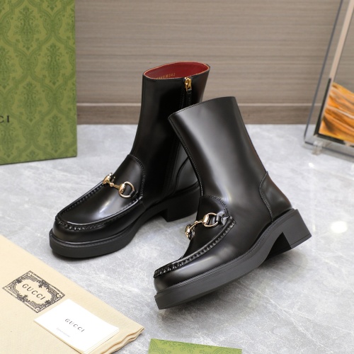 Replica Gucci Boots For Women #1267130 $140.00 USD for Wholesale