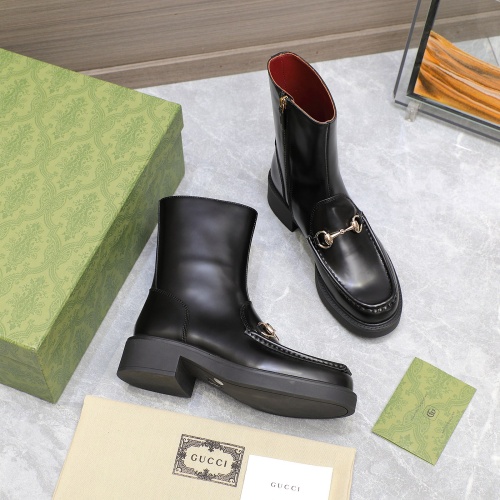 Replica Gucci Boots For Women #1267130 $140.00 USD for Wholesale