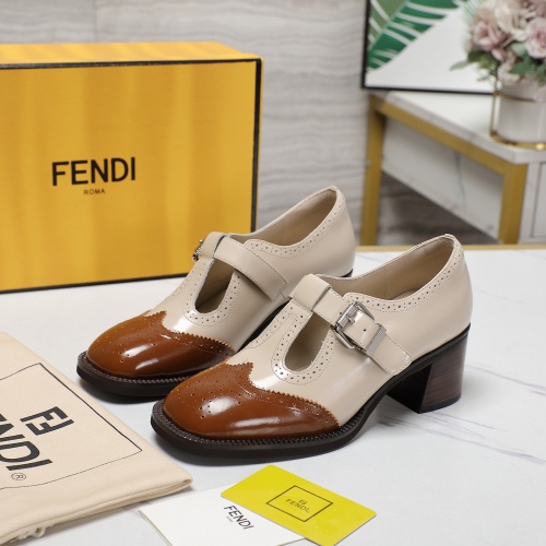 Wholesale Fendi High-Heeled Shoes For Women #1267131 $140.00 USD, Wholesale Quality Replica Fendi High-Heeled Shoes