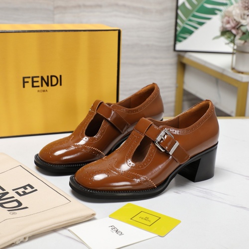 Wholesale Fendi High-Heeled Shoes For Women #1267132 $140.00 USD, Wholesale Quality Replica Fendi High-Heeled Shoes