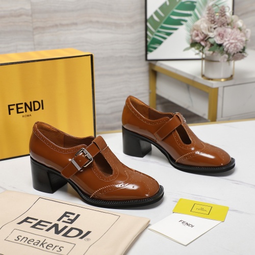 Replica Fendi High-Heeled Shoes For Women #1267132 $140.00 USD for Wholesale