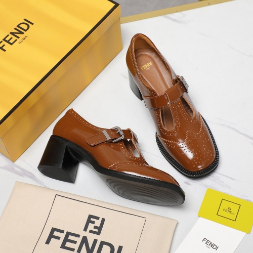 Replica Fendi High-Heeled Shoes For Women #1267132 $140.00 USD for Wholesale