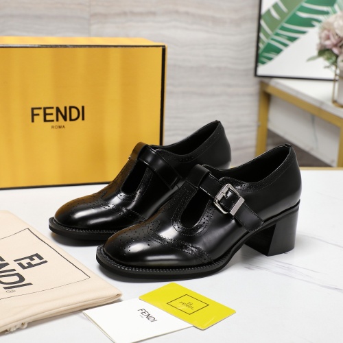 Wholesale Fendi High-Heeled Shoes For Women #1267133 $140.00 USD, Wholesale Quality Replica Fendi High-Heeled Shoes