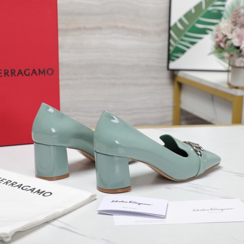 Replica Salvatore Ferragamo High-Heeled Shoes For Women #1267139 $108.00 USD for Wholesale