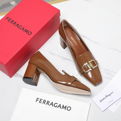 Wholesale Salvatore Ferragamo High-Heeled Shoes For Women #1267141 $108.00 USD, Wholesale Quality Replica Salvatore Ferragamo High-Heeled Shoes